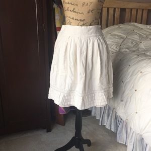 Cream above the knee dress